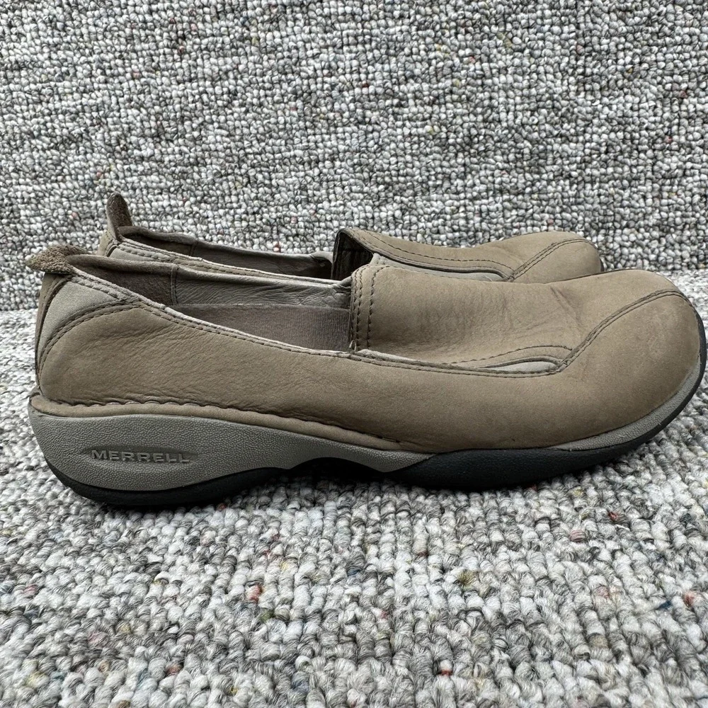 Merrell Primo Moc II Plateau Shoes Womens 9.5 Loafers Slip On Low Top Beige